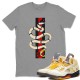 SNAKE T-SHIRT - AIR JORDAN 5 X OFF-WHITE SAIL