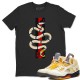 SNAKE T-SHIRT - AIR JORDAN 5 X OFF-WHITE SAIL