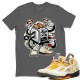 TOASTER MONSTER T-SHIRT - AIR JORDAN 5 X OFF-WHITE SAIL