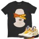 WARNING T-SHIRT - AIR JORDAN 5 X OFF-WHITE SAIL