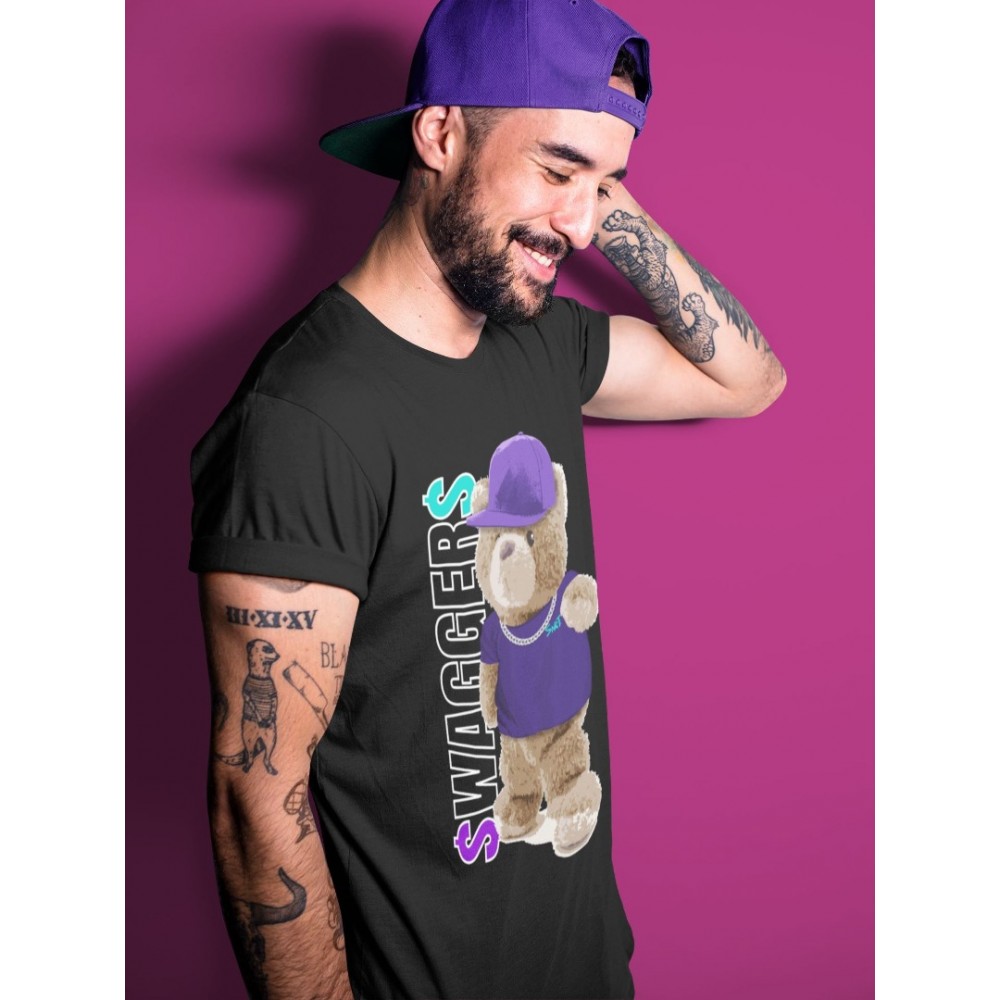 BEAR SWAGGERS T-SHIRT - AIR JORDAN 5 PURPLE GRAPE