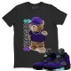 BEAR SWAGGERS T-SHIRT - AIR JORDAN 5 PURPLE GRAPE