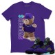 BEAR SWAGGERS T-SHIRT - AIR JORDAN 5 PURPLE GRAPE