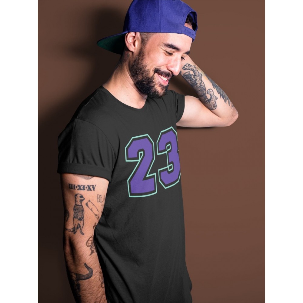 NUMBER 23 T-SHIRT - AIR JORDAN 5 PURPLE GRAPE