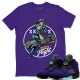 PIN UP GIRL T-SHIRT - AIR JORDAN 5 PURPLE GRAPE