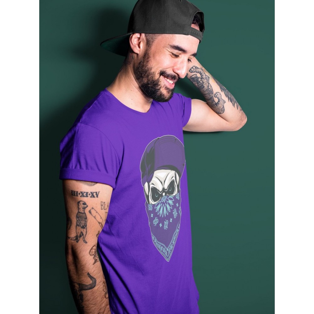 SKULL HAT T-SHIRT - AIR JORDAN 5 PURPLE GRAPE