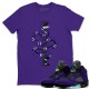 SNAKE T-SHIRT - AIR JORDAN 5 PURPLE GRAPE