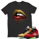 DRIPPING LIPS T SHIRT - AIR JORDAN 5 WHAT THE