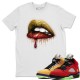 DRIPPING LIPS T SHIRT - AIR JORDAN 5 WHAT THE