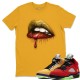 DRIPPING LIPS T SHIRT - AIR JORDAN 5 WHAT THE