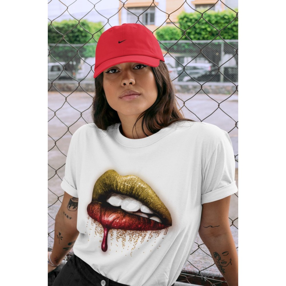 DRIPPING LIPS T SHIRT - AIR JORDAN 5 WHAT THE