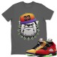 ENGLISH BULLDOG T SHIRT - AIR JORDAN 5 WHAT THE