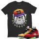 ENGLISH BULLDOG T SHIRT - AIR JORDAN 5 WHAT THE