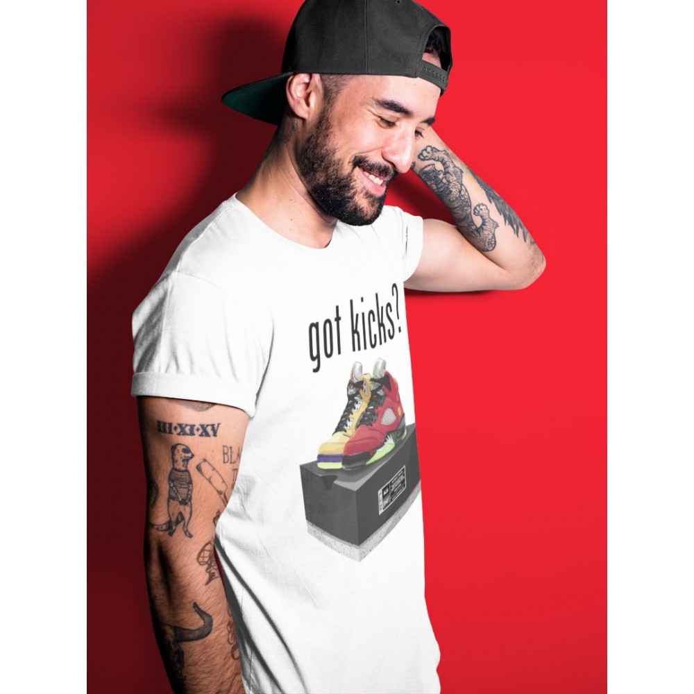 GOT KICKS T SHIRT - AIR JORDAN 5 WHAT THE