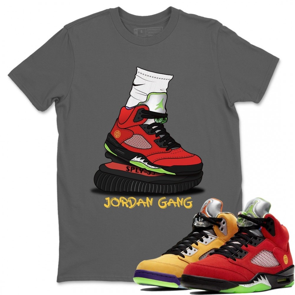 JORDAN GANG T SHIRT - AIR JORDAN 5 WHAT THE