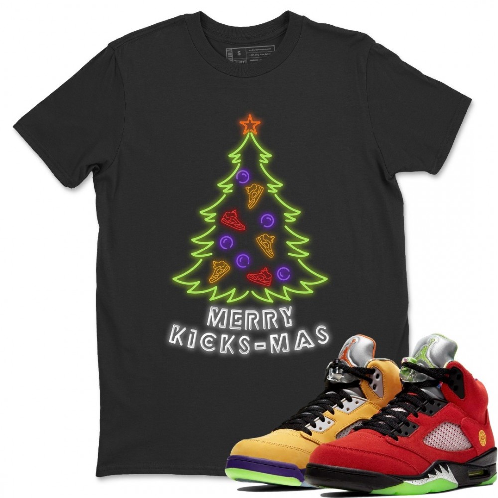 KICKSMAS T SHIRT - AIR JORDAN 5 WHAT THE