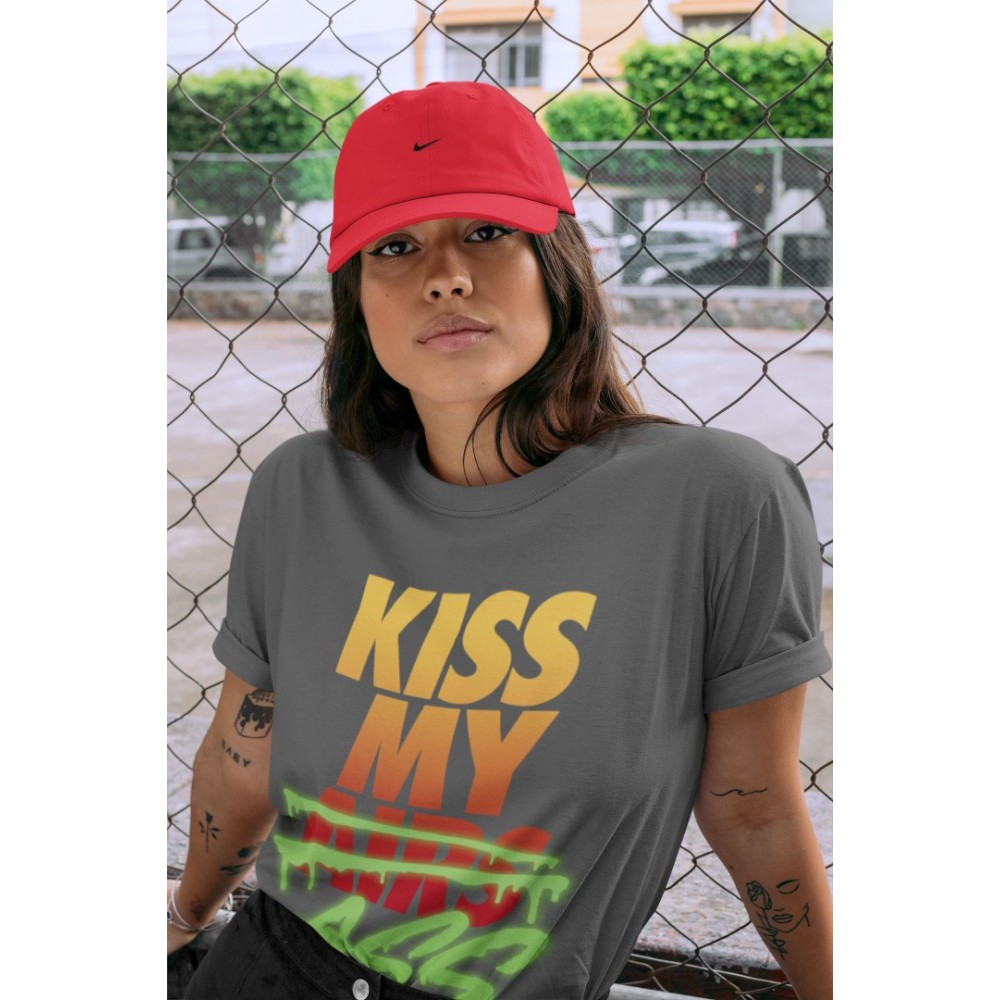 KISS MY ASS T SHIRT - AIR JORDAN 5 WHAT THE