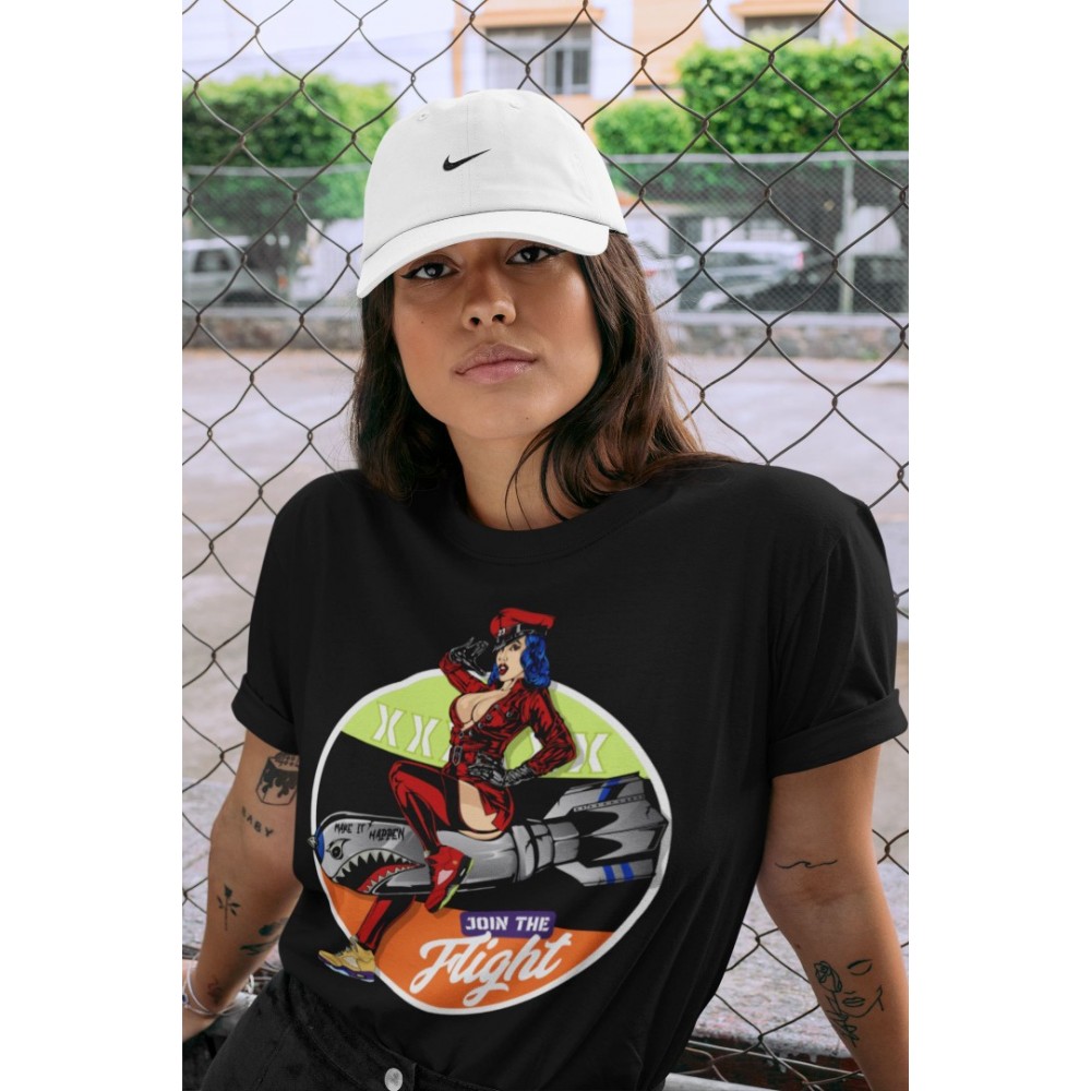 PIN UP GIRL T SHIRT - AIR JORDAN 5 WHAT THE