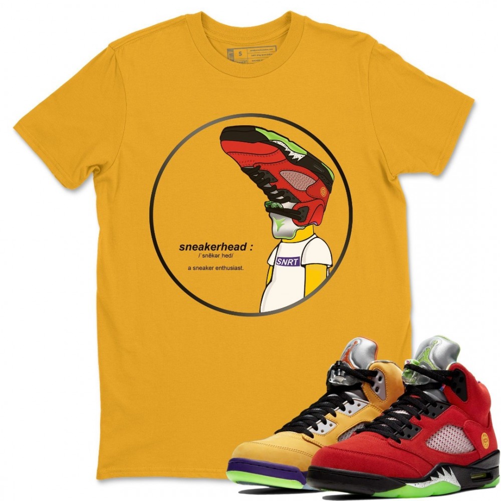 SNEAKERHEAD T SHIRT - AIR JORDAN 5 WHAT THE