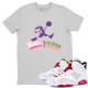 HARE JORDAN SILVER T-SHIRT - AIR JORDAN 6 HARE