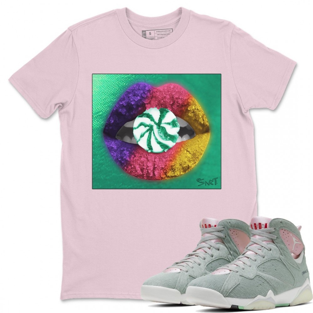 LIPS CANDY PINK T-SHIRT - AIR JORDAN 7 HARE 2.0