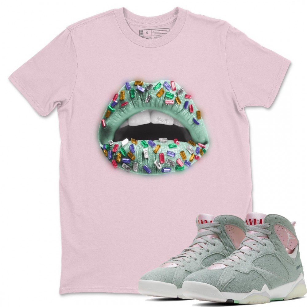 LIPS JEWEL T-SHIRT - AIR JORDAN 7 HARE 2.0