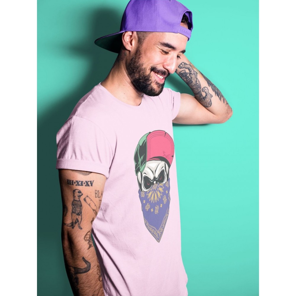 SKULL HAT MASK PINK T-SHIRT - AIR JORDAN 7 HARE 2.0