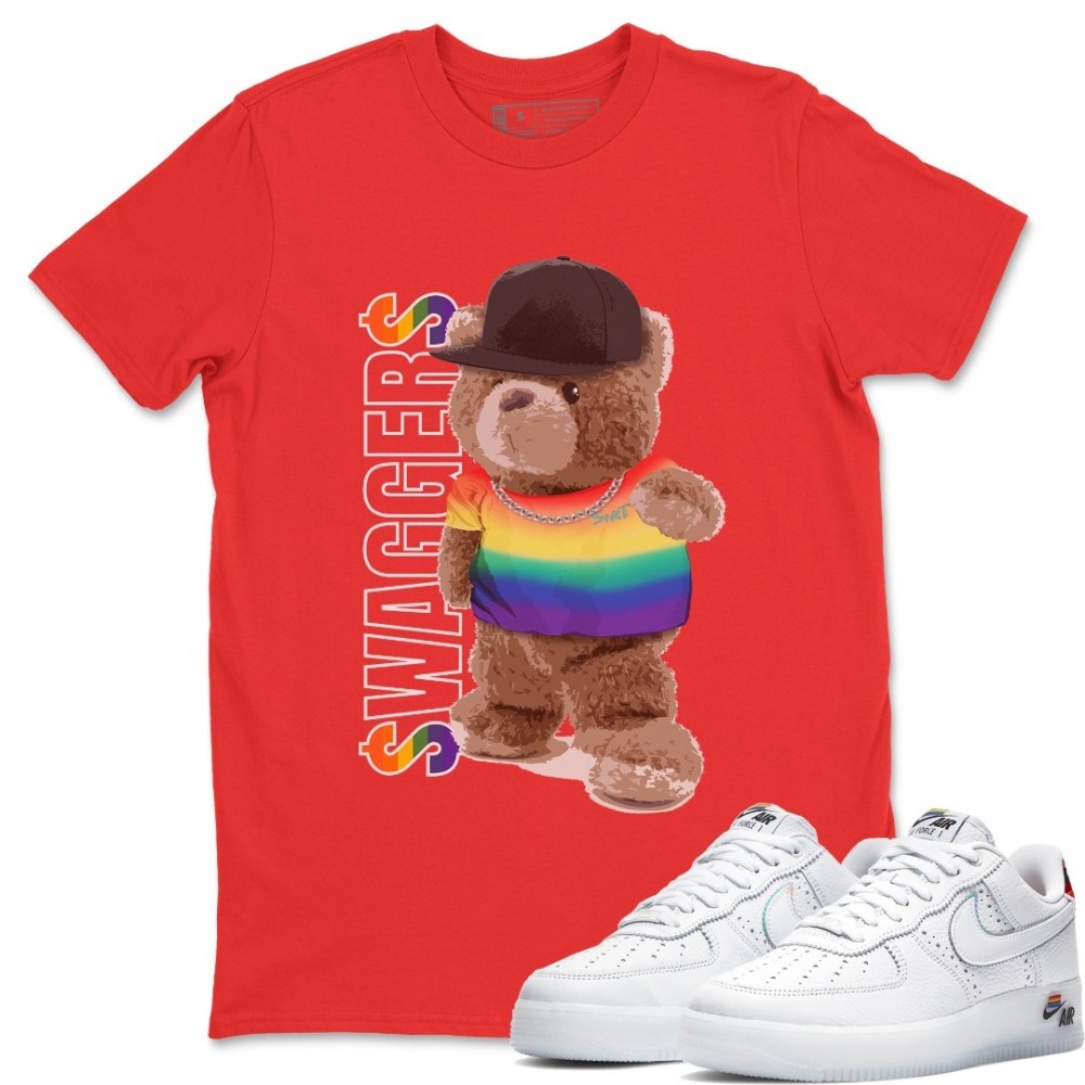 BEAR SWAGGERS T-SHIRT - AIR FORCE 1 BETRUE