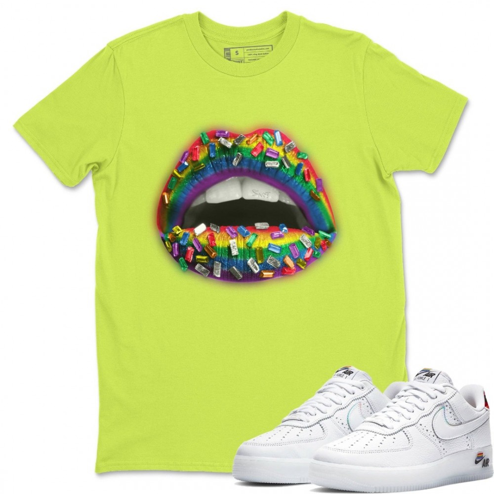 LIPS JEWEL T-SHIRT - AIR FORCE 1 BETRUE