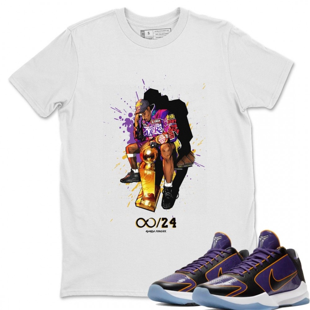 BLACK MAMBA T-SHIRT - NIKE KOBE 5 PROTRO 5X CHAMP LAKERS