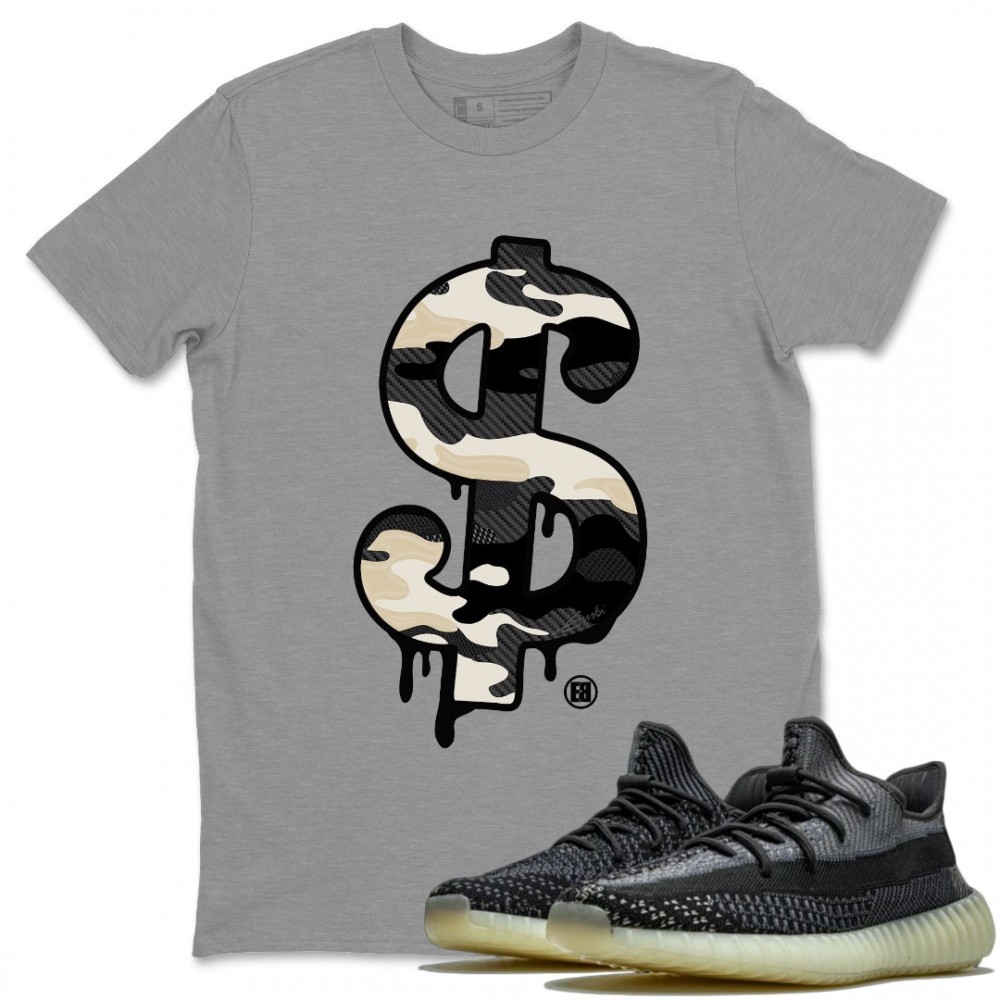 DOLLAR CAMO T-SHIRT - YEEZY 350 V2 CARBON ASRIEL